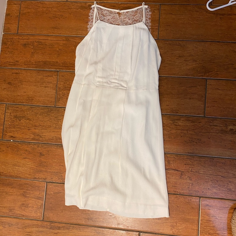 White dress with lace details